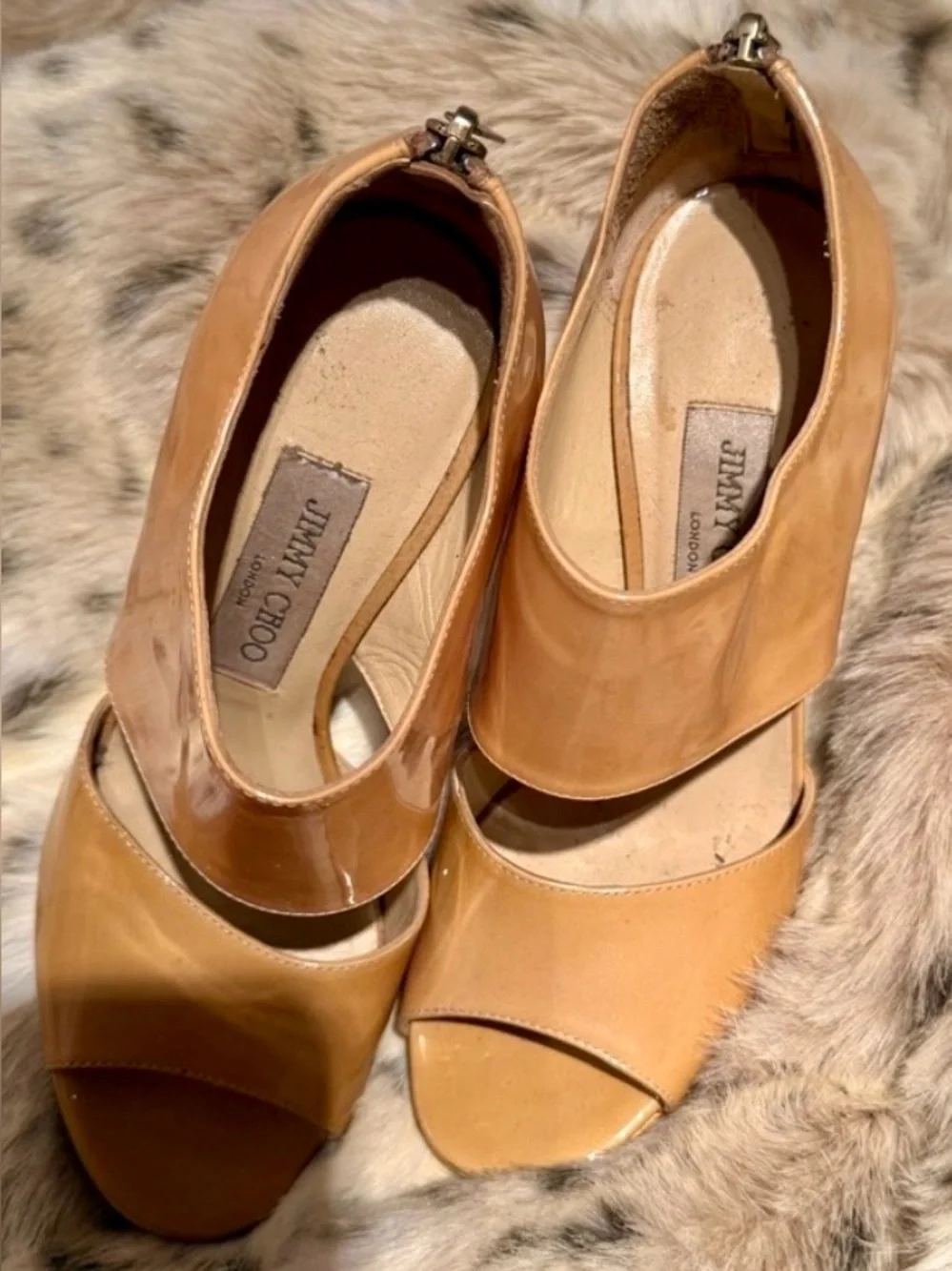 JIMMY CHOO - STILETTO - NUDE - PATENT LEATHER - Picture 5 of 8